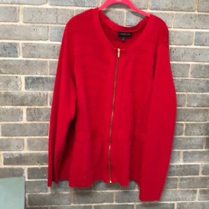 Lane Bryant Red Sweater sz 26-28. Worn 1-2 times